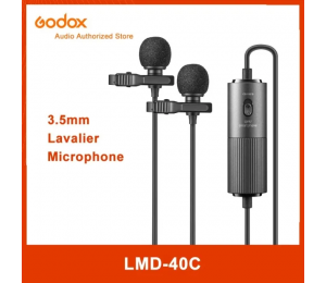 Godox LMD-40C Lavalier-mikrofon Wired 3.5mm Mic für Smartphone Computer Vlog DSLR Camcorder Audio für Interview Meeting Live-Streaming
