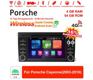 7 Zoll Android 11.0 4G LTE Autoradio / Multimedia 4GB RAM 64GB ROM Für Porsche Cayenne(2003-2010) Built-in Carplay / Android Auto