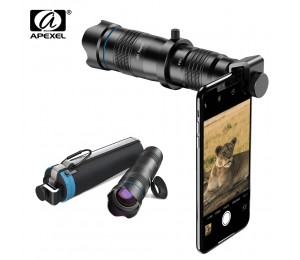 APEXEL HD 28X tele zoom objektiv monokulare Optic telefon kamera objektiv + Optional mini selfie stativ für Huawei Xiaomi alle Smartphone