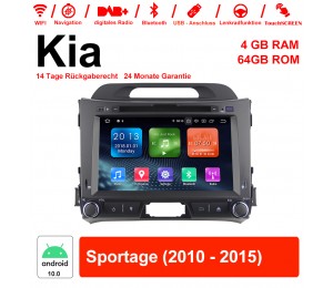 8 Zoll Android 10.0 Autoradio / Multimedia 4GB RAM 64GB ROM Für Kia Sportage 