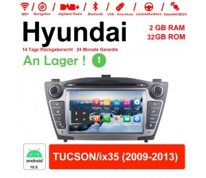 7 Zoll Android 10.0 Autoradio / Multimedia 2GB RAM 32GB ROM Für Hyundai TUCSON/ix35 Mit WiFi NAVI Bluetooth USB