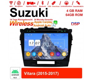 10,1 Zoll Android 12.0 Autoradio / Multimedia 4GB RAM 64GB ROM Für Suzuki Vitara 2015-2017 Mit WiFi NAVI Bluetooth USB