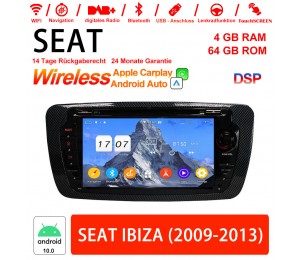 7 Zoll Android 12 Autoradio / Multimedia 4GB RAM 64GB ROM Für SEAT IBIZA 2009-2013 Mit WiFi NAVI Bluetooth USB