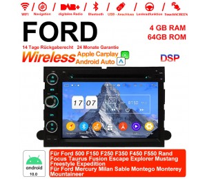 7 Zoll Android 12.0 Autoradio / Multimedia 4GB RAM 64GB ROM Für Ford 500 F150 F250 F350 F450 F550 Rand Focus Taurus Fusion  Escape Explorer Mustang Freestyle Expedition Ford Mercury Milan Sable Montego Monterey Mountaineer Mit WiFi NAVI Bluetooth USB