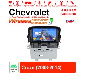 7 Zoll Android 12.0 Autoradio / Multimedia 4GB RAM 64GB ROM Für Chevrolet Cruze 2008-2014 Mit WiFi NAVI Bluetooth USB