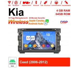 7 Zoll Android 12.0 Autoradio / Multimedia 4GB RAM 64GB ROM Für Kia Ceed 2006-2013 Mit WiFi NAVI Bluetooth USB