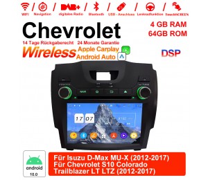 8 Zoll Android 12.0 Autoradio / Multimedia 4GB RAM 64GB ROM Für  Isuzu D-Max MU-X / Chevrolet S10 colorado Trailblazer LTZ 2012-2017 Mit WiFi NAVI Bluetooth USB 