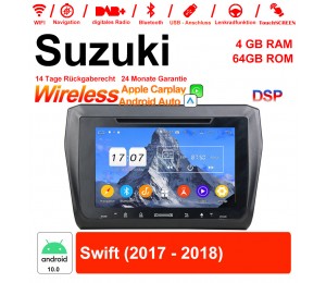 8 Zoll Android 12.0 Autoradio / Multimedia 4GB RAM 64GB ROM Für Suzuki Swift 2017 2018 Mit WiFi NAVI Bluetooth USB