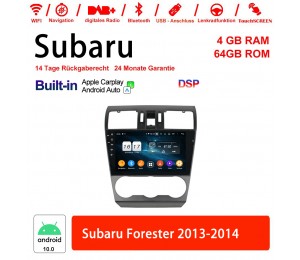 9 Zoll Android 12.0 Autoradio / Multimedia 4GB RAM 64GB ROM Für Subaru Forester 2013-2014 Built-in Carplay / Android Auto