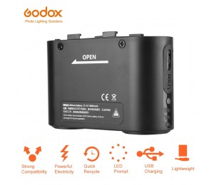 Godox BT5800 Batterie 5800mAH Externe Flash-Power Backup Schnelle Füllen Ausgang Batterie für LED und USB Port für Power versorgung PB960