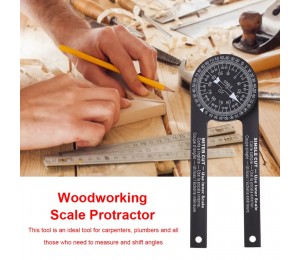 Holzbearbeitung Skala Gehrungssäge Winkelmesser Winkel Ebene mit Kennzeichnung Bleistift Mess Lineal Meter Gauge Werkzeuge