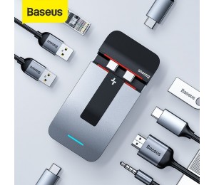 Baseus 9 in 1 Armor Age Typ-C Halterung Multifunktionaler HUB-Adapter