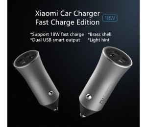 Original Xiaomi Auto Ladegerät 18 watt Dual USB Quick Charge 3,0 5 v/2.4A 9 v/ 2A 12 v/1.5A Schnelle Ladung 3,0 Edition + 2A Magcle Kabel