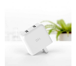 Xiaomi ZMI QC3.0 USB Dual Port Schnelle Ladegerät Tragbare Wand Ladegerät adapter Für Telefon Tablet PC