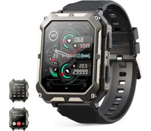 Smartwatch Herren mit Telefonfunktion wasserdichtes IP68 aktivitätstracker fitness tracker 120+ Sportmodi Sportuhr fitnessuhr für Android ios