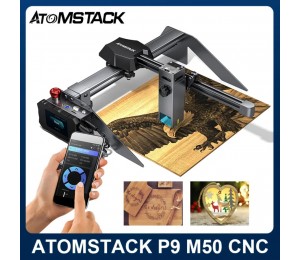 ATOMSTACK P9 M50 Laser Graviermaschine Tragbarer 50W DIY CNC Lasergravierer Schneidemaschine