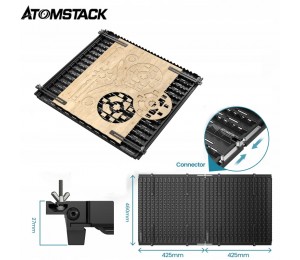 ATOMSTACK F3 Matrix Arbeitstisch Laser Honeycomb Wabentisch mit Klemme für Lasergravierer Graviermaschine CO2-Gravierer