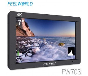FEELWORLD FW703 7 Zoll IPS Full HD 3G SDI 4K HDMI Auf Kamera DSLR Feld Monitor 1920x1200 mit Histogramm für Stabilisator Kamera