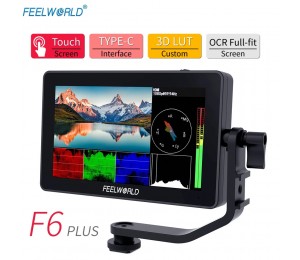 FEELWORLD F6 PLUS 5,5 Zoll auf Kamera DSLR Feld Monitor 3D LUT Touchscreen IPS FHD 1920x1080 Video focus Assist Unterstützung 4K HDMI