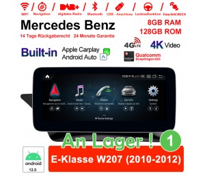 Snapdragon 665 8 Core Android 12.0 4G LTE Autoradio / Multimedia 8GB RAM 128GB ROM Für Benz E-Klasse W207 2010-2012 Built-in CarPlay