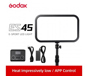 Godox E-Sport LED Licht ES45 Kit 2800K-6500K Montage Stange mit APP & Fernbedienung für Youtube Spiel Live Fotografie Studio