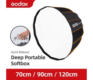 Godox QR-P70 70CM QR-P90 90CM QR-P120 120CM Schnell Release Parabolischen Tiefe Softbox für Bowens Berg Studio Flash