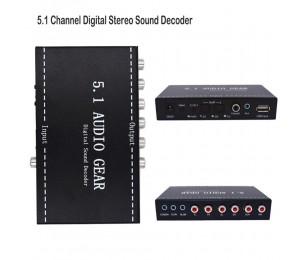 5.1 Audio Gear Sound Decoder Digital Audio Converter Gear Surround Sound Rush Decoder For DVD Playe