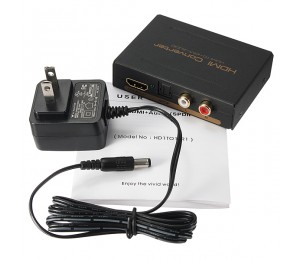 BK-11 1080P HDMI to HDMI + Optical SPDIF + RCA L/R Audio Extractor Converter