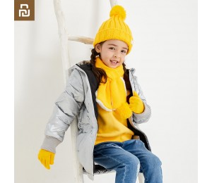 Xiaomi Youpin Winter Kinder stricken Handschuhe Hut Schal Anzug Komfortabel Warm halten Hautfreundlich für Jungen Mädchen