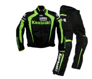 Kawasaki Kleidung / Oxford Jacke / Motorradjacke / Reitjacke und Hose / winddicht warm