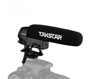 TAKSTAR SGC 600 Kondensator Interviewmikrofon vor der Kamera