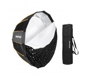 NiceFoto LED-Φ90cm Schnellmontage Faltbarer Regenschirm für Parabolregen Softbox mit gitter tragetasche durchmesser