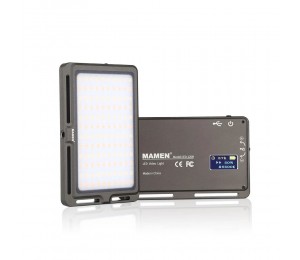 MAMEN LED-120B Ultradünne LED-Videolampe Dimmbare 3000K-6500K 120-teilige LEDs CRI95 Eingebauter Akku
