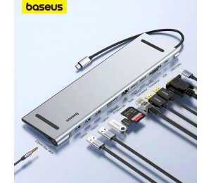 Baseus USB Typ C HUB zu 3.0 USB HDMI-kompatibel RJ45 USB HUB für MacBook Pro USB Splitter Multi 11 Ports Typ C HUB USB-C HUB