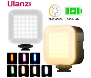 Ulanzi U-Bright Mini LED Video Beleuchtung 2700k-6500k 7,5 W mit 6 Farben RGB Wirkung filter Für fotografie Vlog Füllen Licht