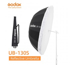 Godox UB-130S 51 zoll 130cm Parabolischen Schwarz Reflektierende Regenschirm Studio Licht Regenschirm mit Schwarz Silber Diffusor Abdeckung Tuch