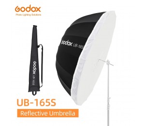 Godox UB-165S 65 zoll 165cm Parabolischen Schwarz Reflektierende Regenschirm Studio Licht Regenschirm mit Schwarz Silber Diffusor Abdeckung Tuch