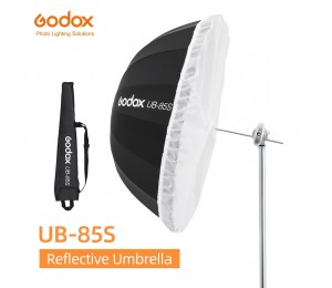 Godox UB-85S 33,5 zoll 85cm Parabolischen Schwarz Reflektierende Regenschirm Studio Licht Regenschirm mit Schwarz Silber Diffusor Abdeckung Tuch