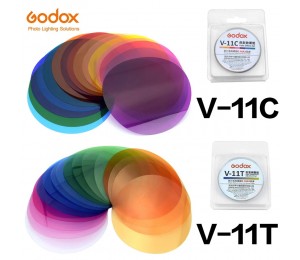 Godox V-11C V11C oder V-11T V11T Farbe Filter für AK-R16 oder AK-R1 Kompatibel Godox V1 Serie Speedlite Flash