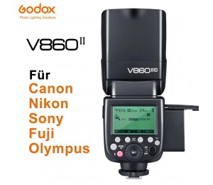 Godox V860II-C V860II-N V860II-S V860II-F V860II-O TTL HSS Li-Ion Batterie Speedlite Flash für Canon Nikon Sony Fuji Olympus