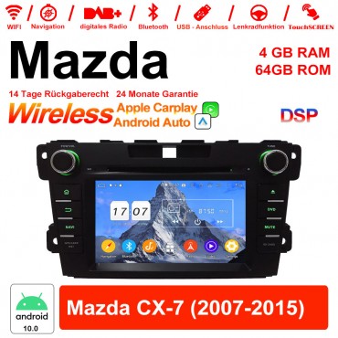 7 Zoll Android 12.0 Autoradio / Multimedia 4GB RAM 64GB ROM Für Mazda CX-7 2007-2015 Mit WiFi NAVI Bluetooth USB