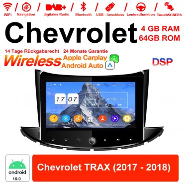 8 Zoll Android 12.0 Autoradio / Multimedia 4GB RAM 64GB ROM Für Chevrolet TRAX 2017 2018 Mit WiFi NAVI Bluetooth USB